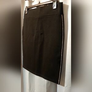 Alice Blue Elegant Black Skirt With Rhinestone Accents Size Small